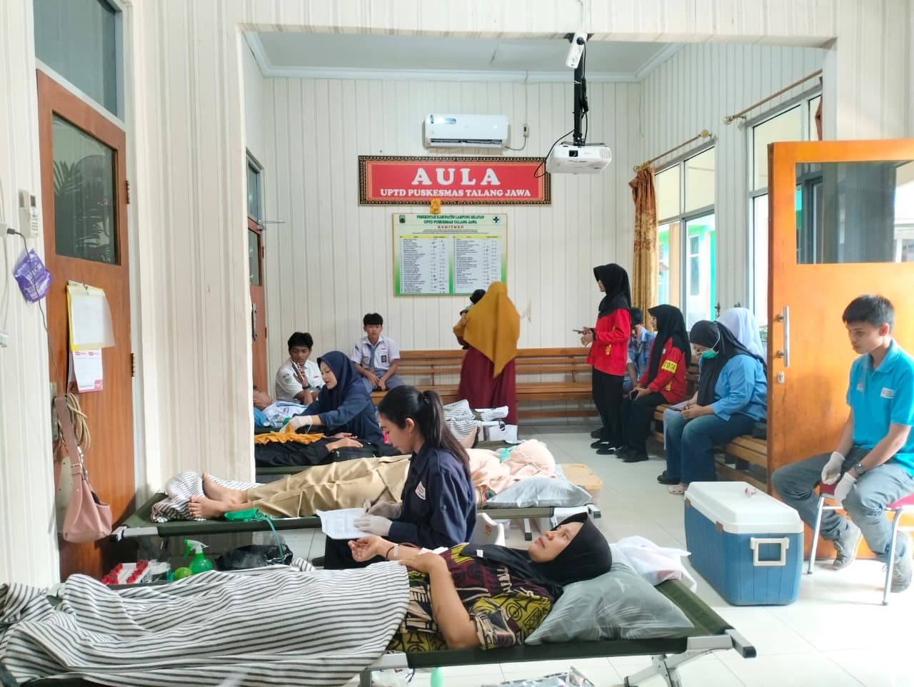DONOR DARAH DI PUSKESMAS TALANG JAWA
